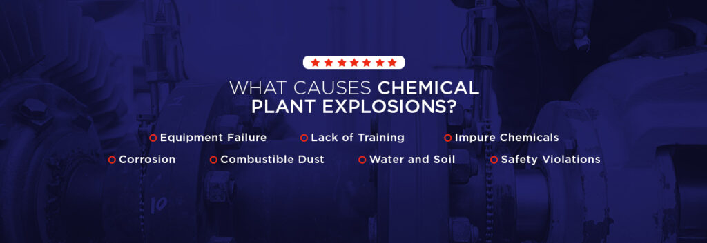 what causes chemical plant explosions